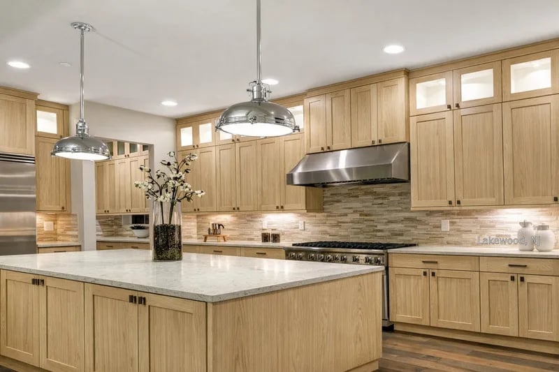 Premium Kitchen Cabinets — Symco Kitchens, Howell NJ Beautiful kitchen with premium cabinets from Symco Kitchens NJ