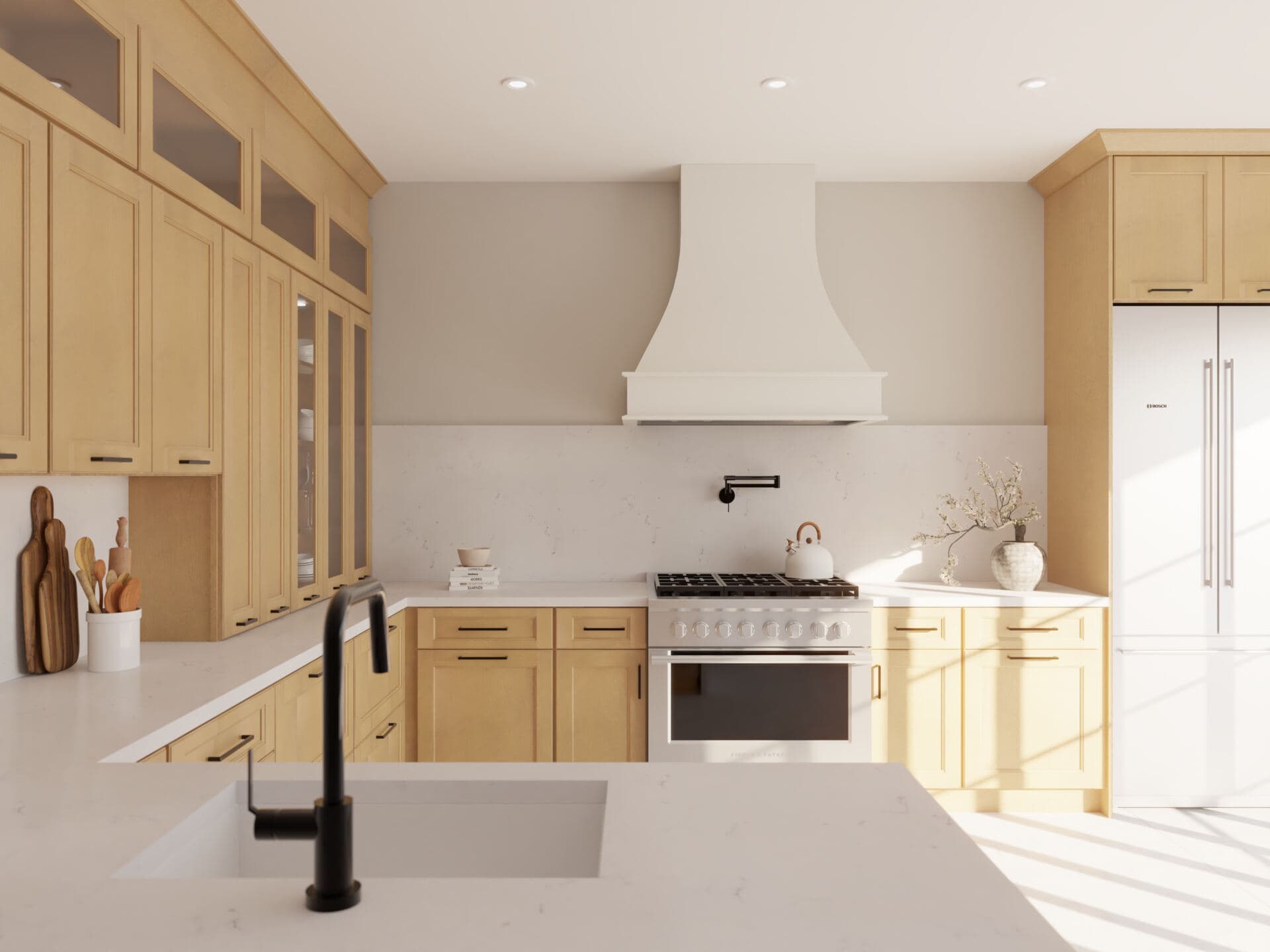 Fabuwood Allure Fusion Timber natural wood kitchen