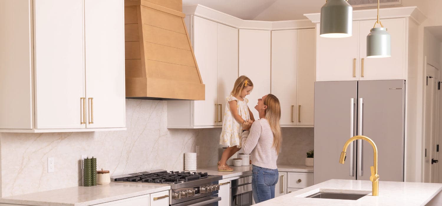 Fabuwood Allure Luna Dove soft white kitchen