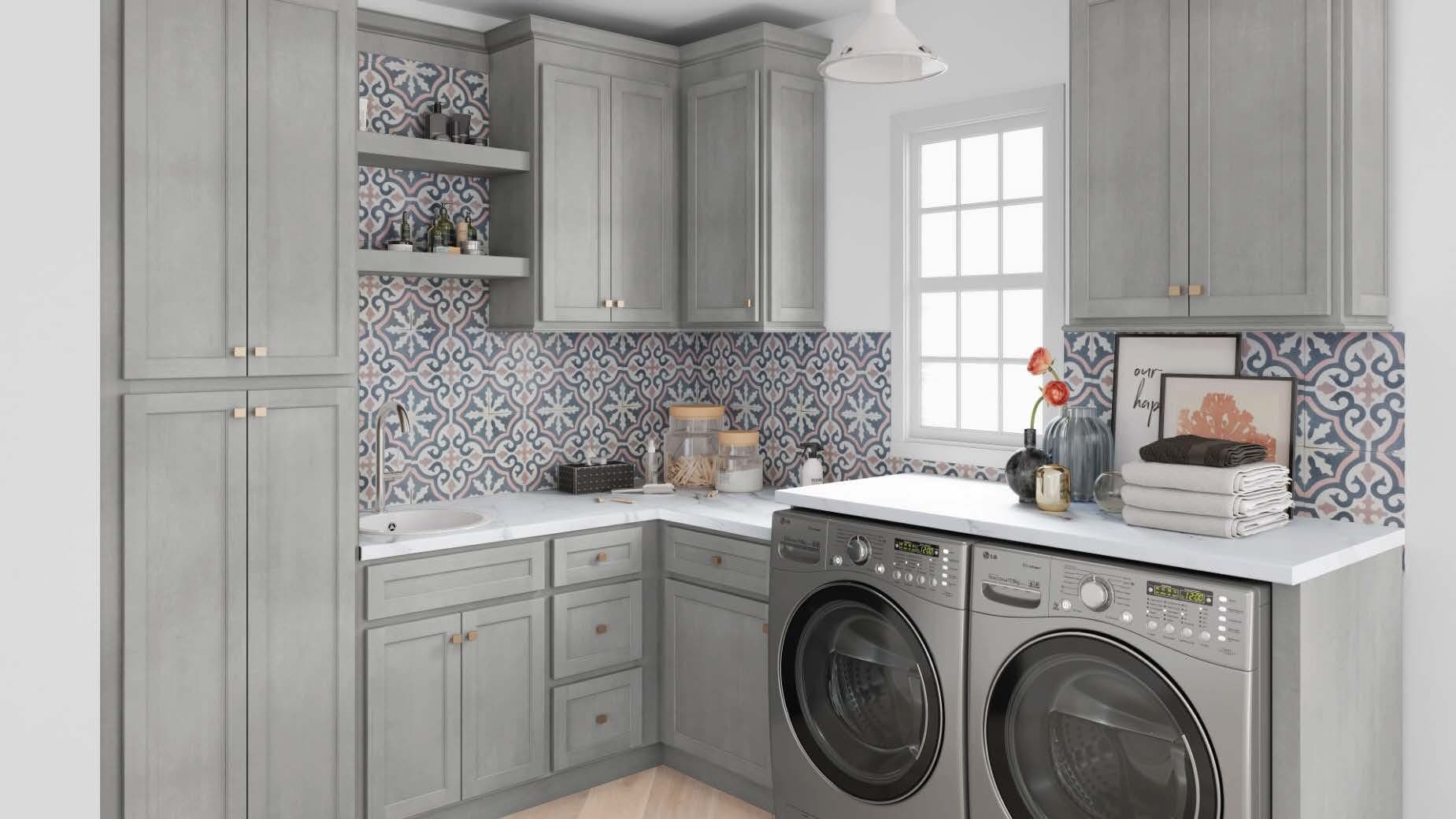 Fabuwood Allure Metro Mist grey shaker kitchen