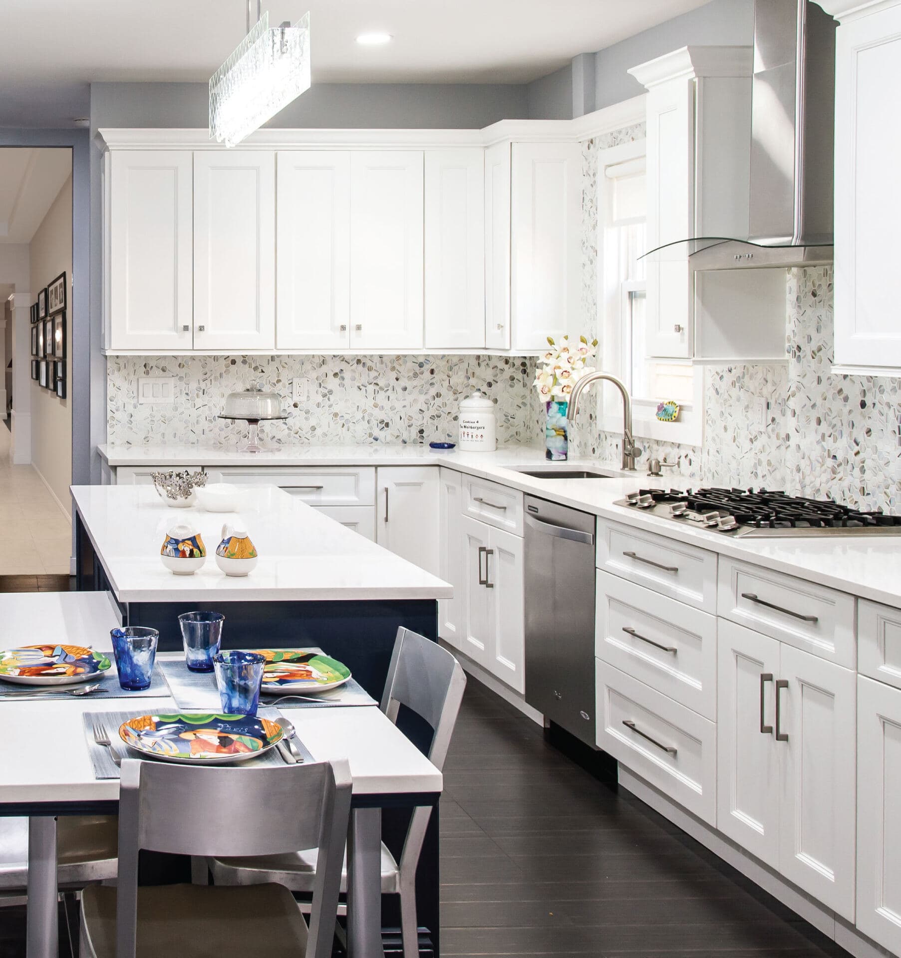 Fabuwood Allure Nexus Frost traditional white kitchen