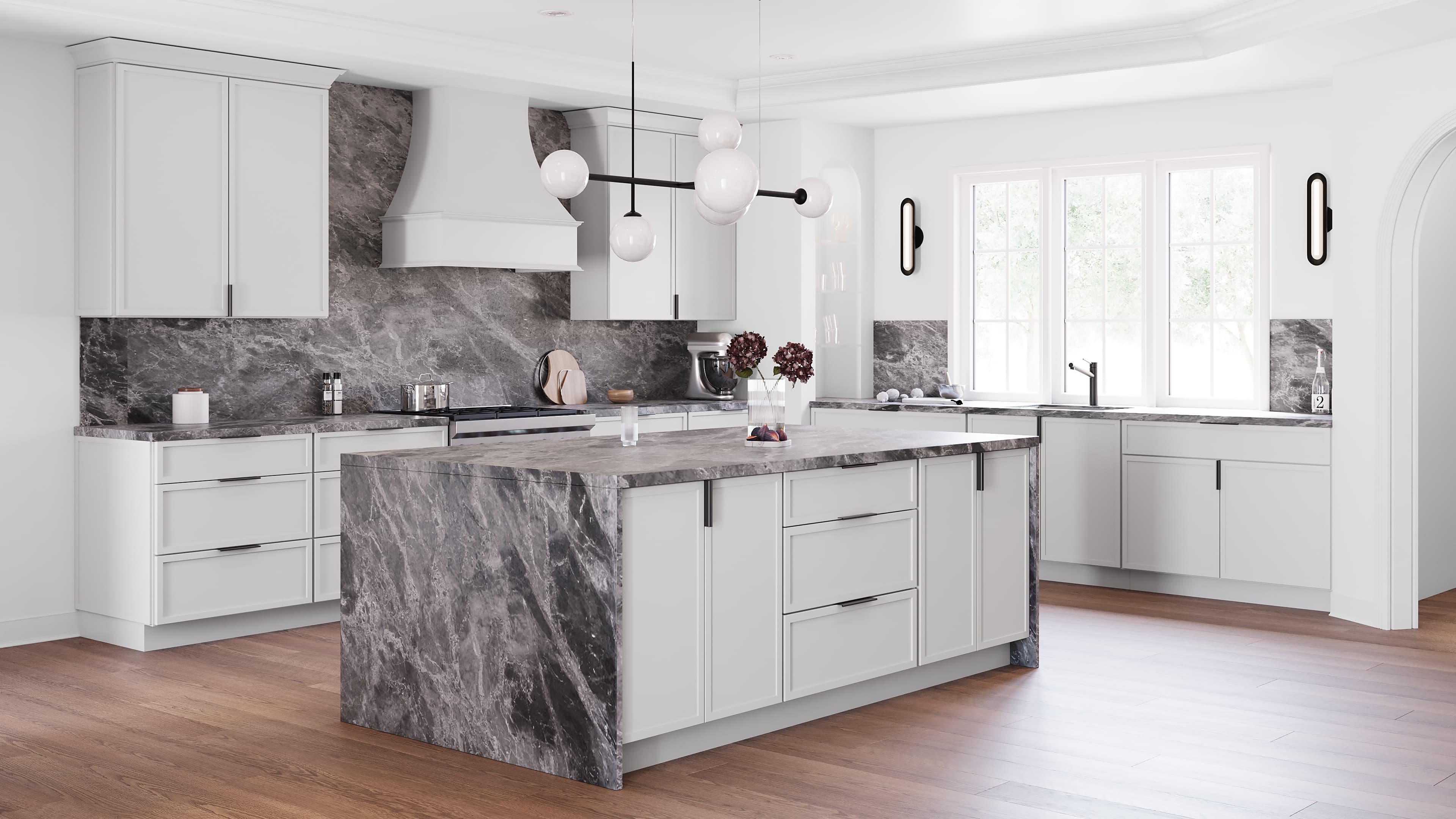 CNC Newport White kitchen